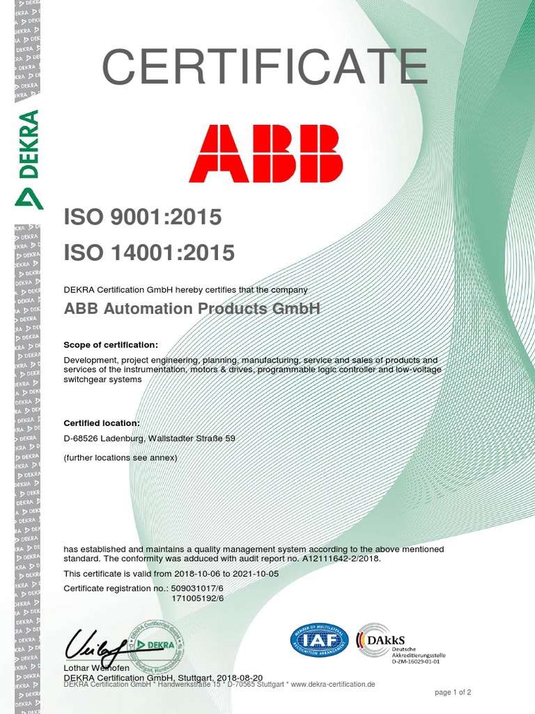 Certificate 1